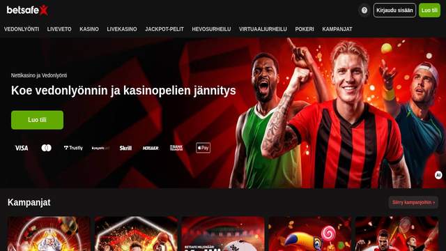 Betsafe casino screenshot